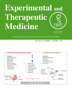 Experimental and Therapeutic Medicine